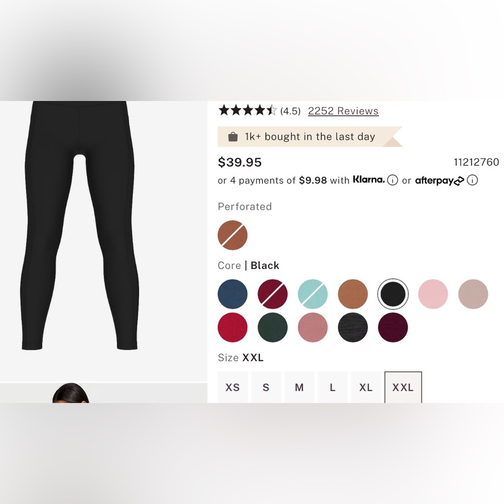 Victoria’s Secret NWT Black Essential High-Rise Pocket Leggings